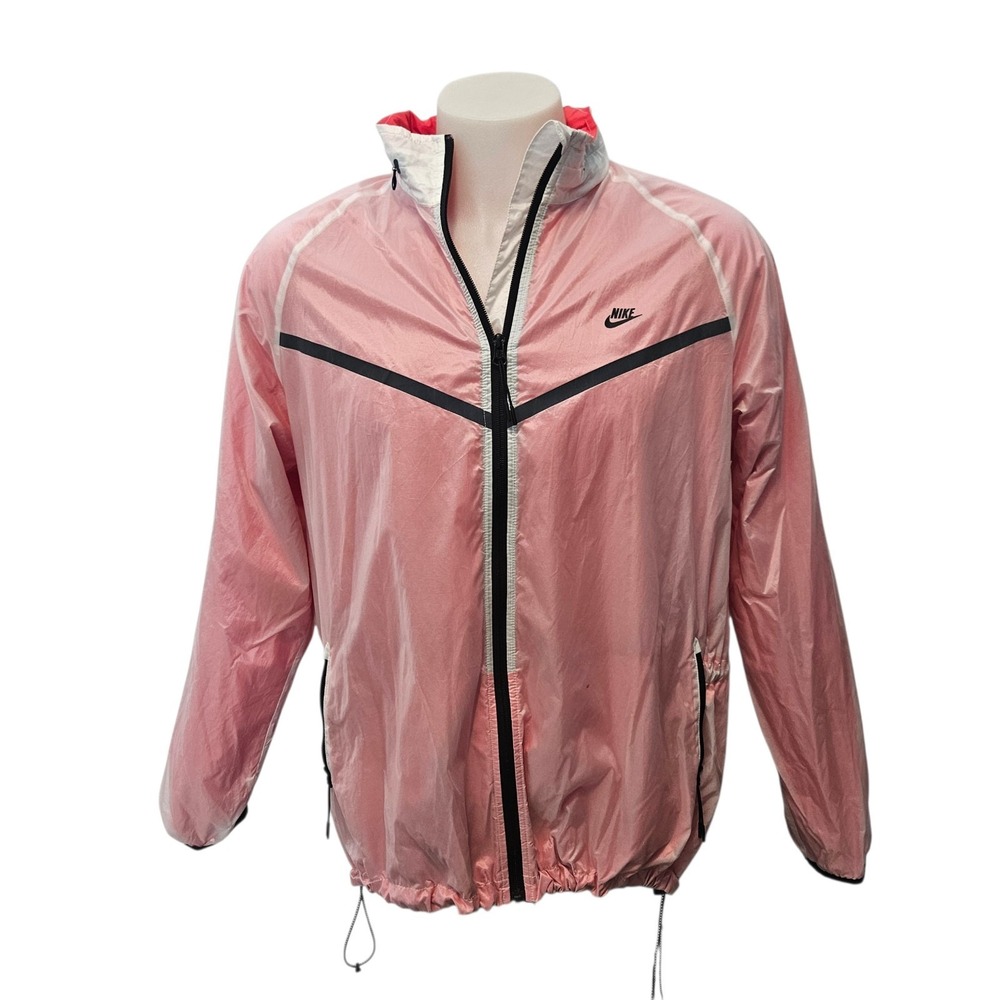 Y2K Nike Sportswear Windrunner Jacket Men's Size XXL White/Black/Red